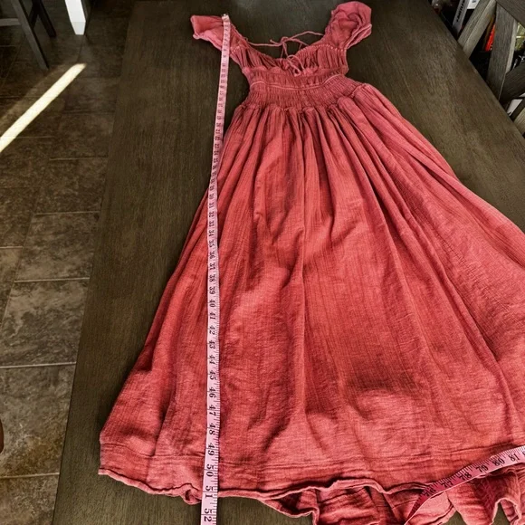 Free People Feeling Bonita Midi Dress Backless Pink Rose XS - Picture 14 of 14